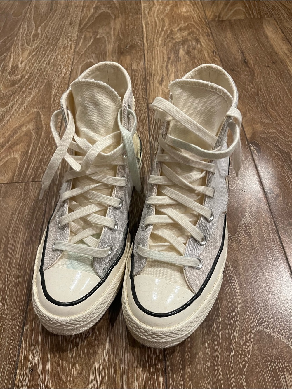 Converse All Star | High-Top Canvas Sneakers in Cream